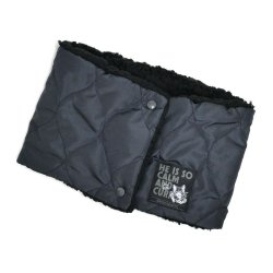 画像1: キルティングネックウォーマー　ＢＫ