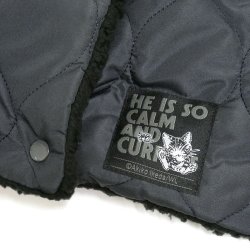 画像2: キルティングネックウォーマー　ＢＫ