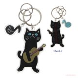 画像: ニャンポップ ギター アクリルキーリング