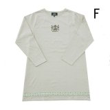 画像: 花と猫チロリアンチュニック　Ｆ　灰茶