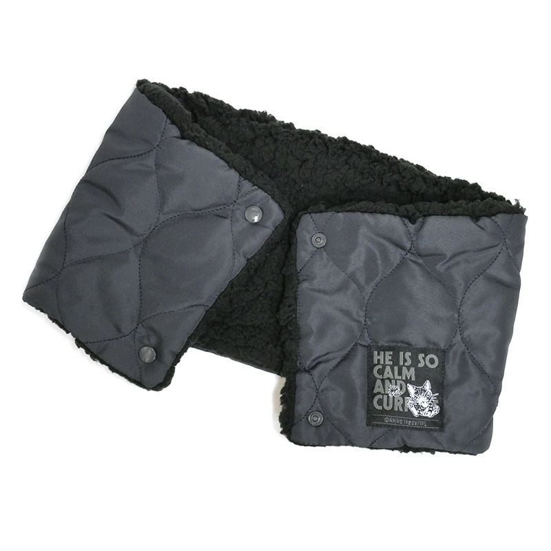 画像3: キルティングネックウォーマー　ＢＫ